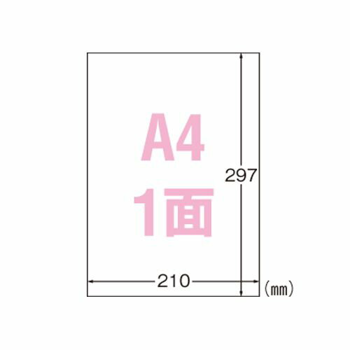 エーワン レーザープリンタラベル屋外用ホワイトフィルムA4 1 冊 31031 文房具 オフィス 用品【送料無料】