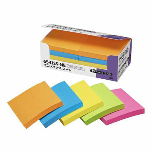 スリーエムジャパン ポストイット強粘着エコノパック ノート 1 箱 6541SS-NE 文房具 オフィス 用品【送..