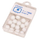 クラウン マップ画鋲 白 1 個 CR-GB118-W 文房具 オフィス 用品