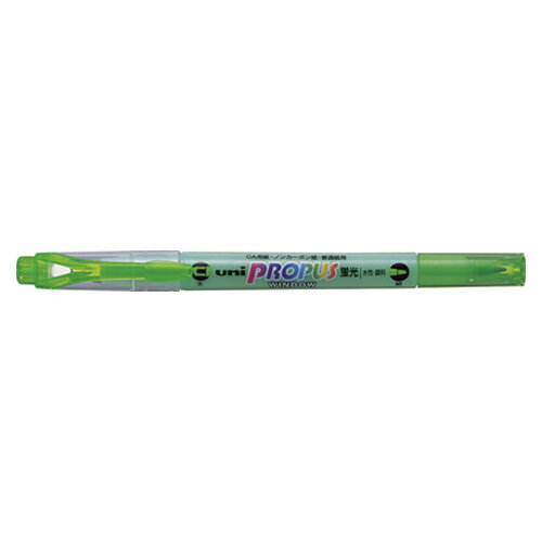 三菱鉛筆 蛍光ペン プロパスウインドウ 緑 1 本 PUS102T.6 文房具 オフィス 用品