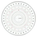 岡本製図器械 全円分度器 18cm 1 枚 39-2018 文房具 オフィス 用品