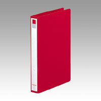 LIHIT LAB Avanti リングファイル A4S 2穴 赤 1 冊 F-877U-3アカ 文房具 オフィス ...