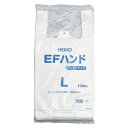 シモジマ レジ袋 EFハンドL 乳白 100枚入 1 袋 006645914 文房具 オフィス 用品