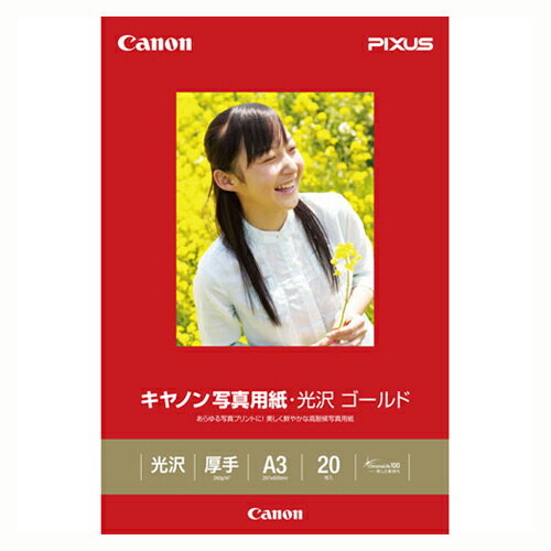 A3 Size Paper - キヤノン 写真用紙・光沢ゴールド A3 20枚入 1 冊 GL-101A320 文房具 オフィス 用品【送料無料】