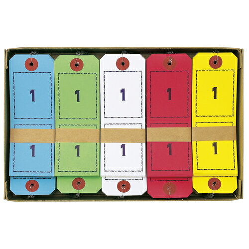 オープン工業 連番荷札 1-100 5組 1 箱 BF-105 文房具 オフィス 用品【送料無料】