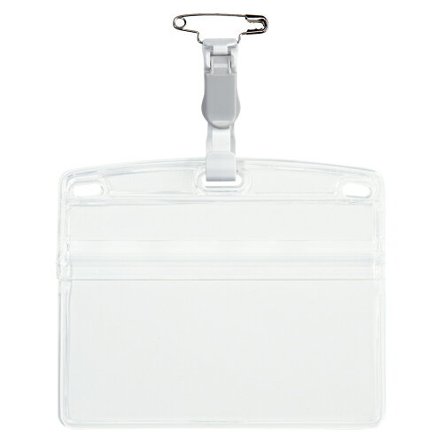 オープン工業 タッグ名札 プラクリップ ヨコ特大 10枚 1袋【送料無料】