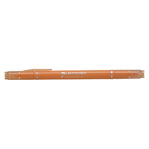 トンボ プレイカラーK ハニーオレンジ WS-PK48JANコード：4901991647303細かい字もつぶれない超極細芯と、固めで丈夫な太芯のツインタイプです。●0.3mmの超極細芯と0.8mmの太芯を採用しています。 使い分けてノートや手帳をキレイにマーキングできます。仕様： ●軸：ポリプロピレン樹脂 ●ペン芯：ポリアセタール（超極細）、ポリエステル（太） ●サイズ：12×153mm ●重量：8g用途：一般筆記、デザイン、スケッチ用、アンダーライン用【送料について】北海道、沖縄、離島は送料を頂きます。