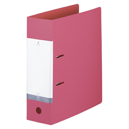 LIHIT LAB リクエスト D型リングファイル A4 赤 1冊