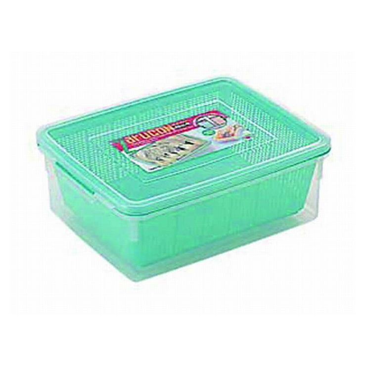 タケヤ化学 PPざるコン角 9.0L 040191JANコード：4904776053351規格：規格角（9.0l）サイズ：外寸縦×奥行×高さ371×290×H133mmサイズ容量1：371×290×H133mm材質：ポリプロピレン生産地：日本　ザルとコンテナがセットに!●スタッキングが可能です。 【送料について】北海道、沖縄、離島は送料を頂きます。