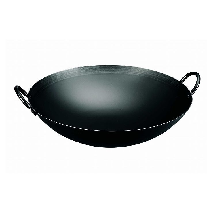 Woks - カンダ 神田鉄鍋/鉄プレス両手中華鍋 39cm 001015【送料無料】