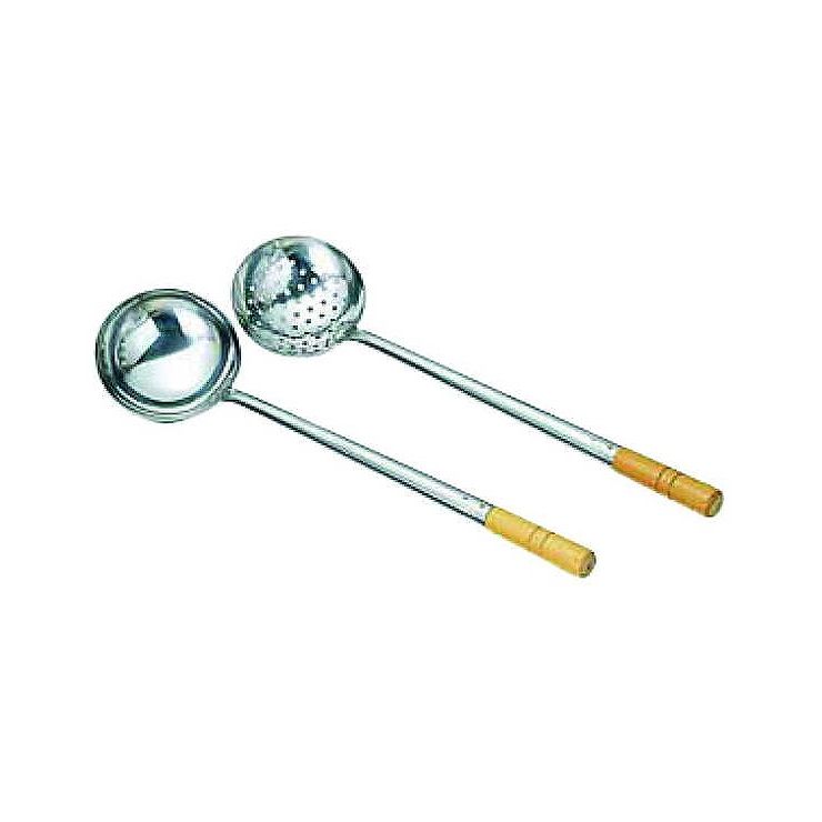 カンダ ?18-0中華お玉 穴明 中 050017