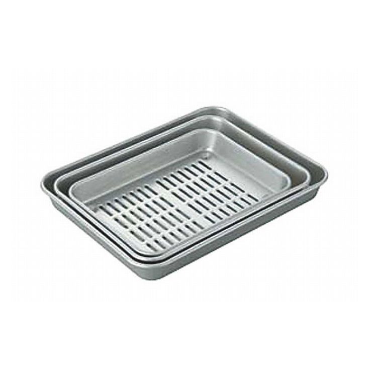 アカオアルミ アカオ アルマイト穴明大型バット キング 024111【送料無料】