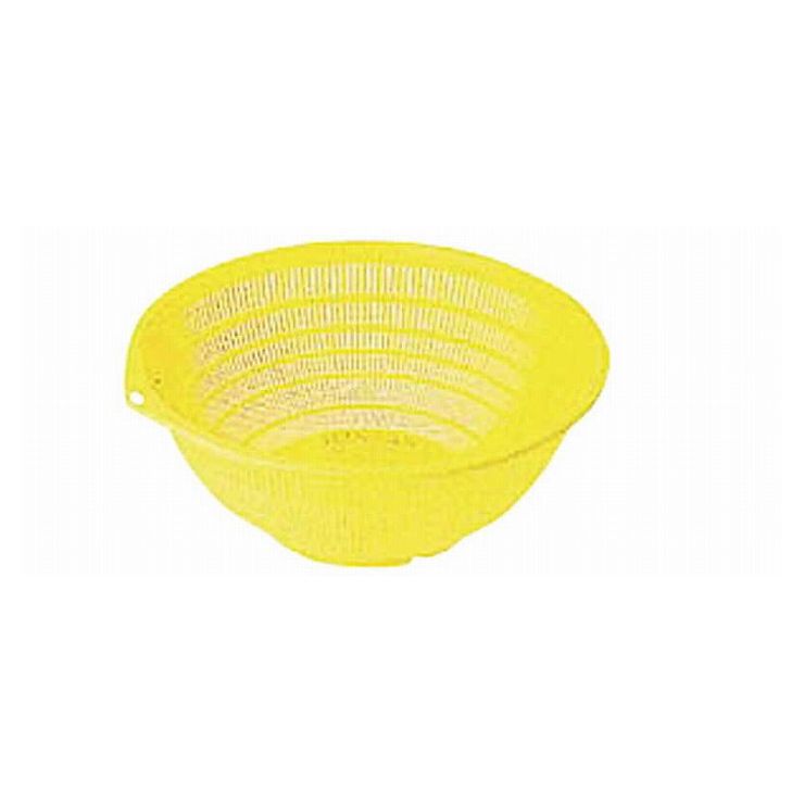 本間冬治工業 P.P弁慶カラーザル60cm イエロー 040134JANコード：4977544600408規格：規格60cmイエローサイズ：外径（内径）×深さφ650(600)×242mmサイズ容量1：φ650(600)×242mm材質：ポリプロピレン生産地：燕三条HACCP対応商品 ●耐熱温度：ー30〜120℃ 【送料について】北海道、沖縄、離島は送料を頂きます。