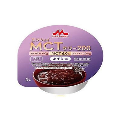 商品概要メーカー：クリニコ商品名：【軽】エンジョイMCTゼリー200あずき味（72g）区分：食品内容量：72g商品概要：効率的なエネルギー補給とたんぱく質補給に配慮したゼリーJANコード：49836394商品コード：054105331商品の特徴1個（72g）当たりエネルギー200kcal、たんぱく質4．0gを補給できます。効率的なエネルギー摂取に考慮し、MCT6．0g、カルニチン20mg、各種ビタミンを配合。少量ハイカロリーなので食事量が低下した方におすすめです。原材料／成分／素材／材質原材料：でんぷん分解物（国内製造）、植物油、中鎖脂肪酸トリグリセリド、グラニュー糖、コラーゲンペプチド、脱脂粉乳、寒天、カルニチン／ゲル化剤（増粘多糖類）、クチナシ色素、香料、（一部に乳成分・大豆・ゼラチンを含む）栄養成分1個（72g）当たり：熱量200kcal、たんぱく質4．0g、脂質13．0g、炭水化物16．8g、食塩相当量0．03〜0．09g／中鎖脂肪酸トリグリセリド6．0g、カルニチン20mgアレルギー表示アレルゲン（表示推奨品目含む）乳成分・大豆・ゼラチン味／香りあずき味賞味期限／使用期限（製造から）6か月原産国・製造国日本使用方法／召し上がり方そのままお召し上がりください。保存方法・室温で保存できますが、おいしさを保つために冷所での保管をおすすめします。・直射日光があたる場所や、高温な場所、凍結するような場所で保管しますと、風味劣化等の性状変化が認められる場合があります。使用上の注意●医師・栄養士等のご指導に従って使用してください。●牛乳・大豆・ゼラチン由来の成分が含まれています。アレルギーを示す方は使用しないでください。●容器に漏れ・膨張等がみられるもの、開封時に内容物の色・臭い・味に異常があるものはお飲みにならないでください。●原材料の一部が沈殿・浮遊することがありますが、品質には問題ありません。開封前によく振ってからお飲みください。発売元／製造元／輸入元クリニコ※予告なくパッケージリニューアルをされる場合がございますがご了承ください。※パッケージ変更に伴うご返品はお受け致しかねます。※メーカーの都合により予告なくパッケージ、仕様等が変更となる場合がございます。※当店はJANコードにて管理を行っている為、それに伴う返品、交換等はお受けしておりませんので事前にご了承の上お買い求めください。【送料について】北海道、沖縄、離島は送料を頂きます。