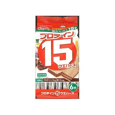 プロテイン15ウエハース カカオ味(6枚入) 124901932 プロテイン15ウエハース カカオ味(6枚入) 124901932