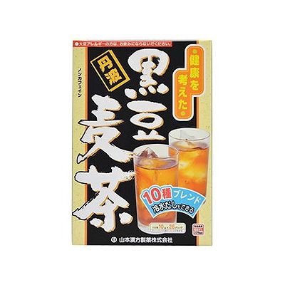 商品概要メーカー：山本漢方製薬商品名：【軽】黒豆麦茶（10g×26包入）区分：食品内容量：10g×26包商品概要：●丹波の黒豆と大麦、ハブ茶、玄米、ハトムギなどの10種をブレンドした、おいしい風味の麦茶です。●からだにやさしいノンカフェイン...