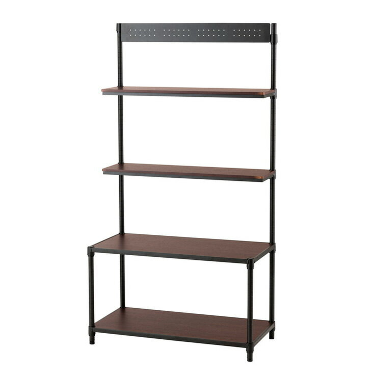 ルミナスノワール 壁面収納ラック 80W 幅80cm ポール径25mm Luminous Noir 壁面収納 スチールラック カラーラック AVラック(代引不可)【送料無料】