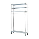 ガルバシェルフハンガー35×120cm 4段・H220cm 組立式(3)
