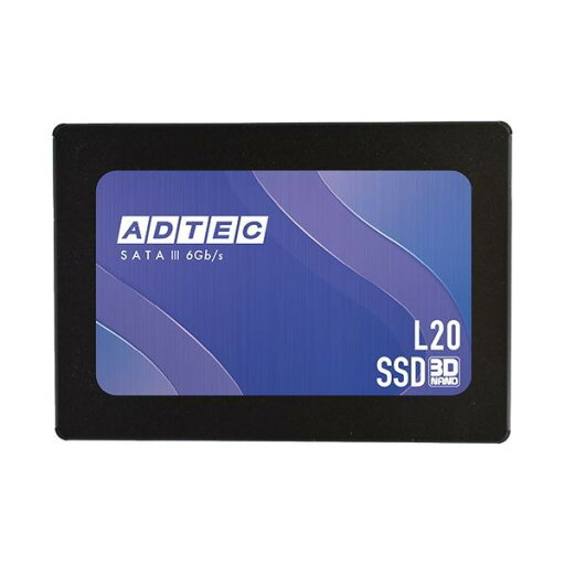 アドテック 3D NAND 内蔵SSD2.5インチ SATA 512GB AD-L20DS25I-512G 1台 アドテック 3D NAND 内蔵SSD2.5インチ SATA 512GB AD-L20DS25I-512G 1台