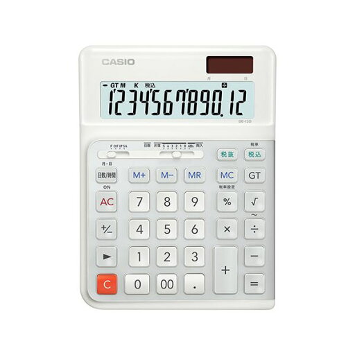 CASIO 人間工学電卓 デスクサイズ12桁 DE-12D-WE-N CASIO 人間工学電卓 デスクサイズ12桁 DE-12D-WE-N