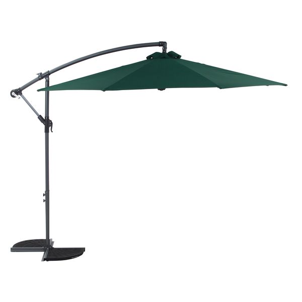 ハンギングパラソル2 グリーン 組立品【代引不可】