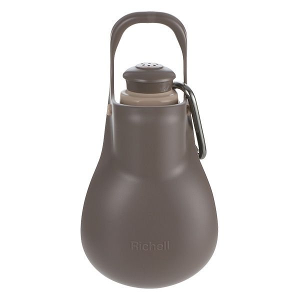 【3個セット】 リッチェル お散歩ハンディシャワー ダークブラウン S 水分補給用キャップボトル