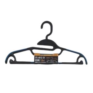【2個セット】 サワフジ ラバーマルチハンガー ブラック 3本組 RM-03 (洋服ハンガー) 【2個セット】 サワフジ ラバーマルチハンガー ブラック 3本組 RM-03 (洋服ハンガー)