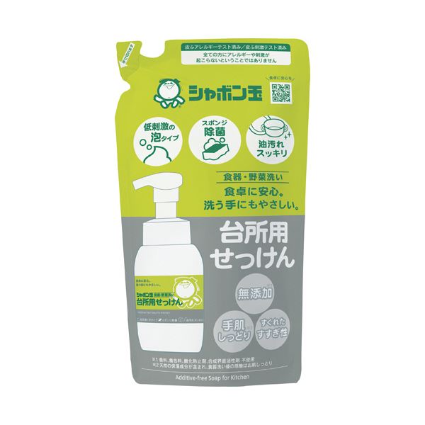 （まとめ）シャボン玉石けん シャボン玉台所用せっけん 泡タイプ つめかえ用 275ml 1個【×10セット】