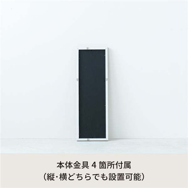 ウォールミラーdeco60(ナチュラル) 木目 北欧風 鏡 姿見 高級感 木製 ドレッサー 玄関 トイレ 洗面 壁掛け モダン 韓国インテリア NK-221 [3]