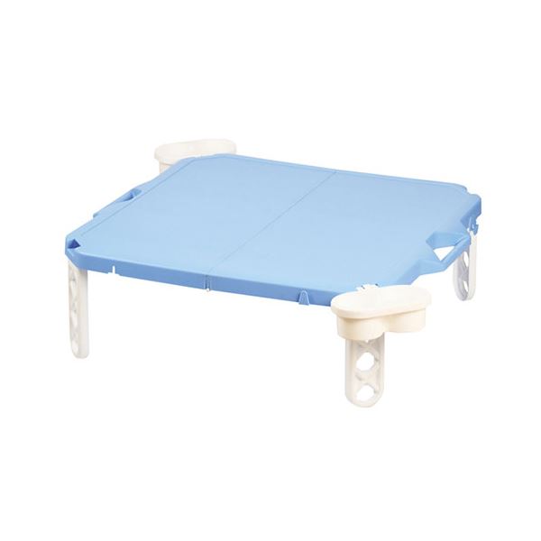 パール金属 ピクジェネ ハンディーテーブル63×63cm ブルー D-6361