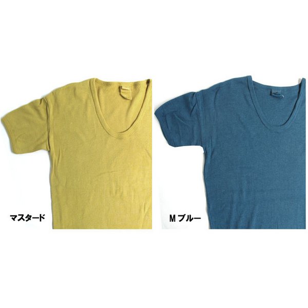 東ドイツタイプ Uネック Tシャツ JT039YD M ブルー サイズ4 【 レプリカ 】 (代引不可)