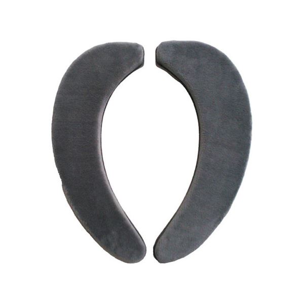 【5セット】 ヨコズナクリエーション グラデ 極ふわ 吸着便座シート グレー MMT46587X5