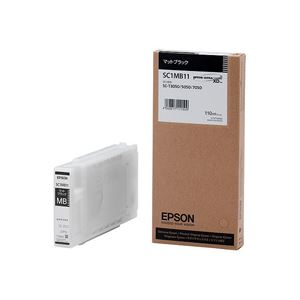 エプソン EPSON インクカートリッジ マットブラック 110ml SC1MB11 1個 (代引不可) エプソン EPSON インクカートリッジ マットブラック 110ml SC1MB11 1個 (代引不可)