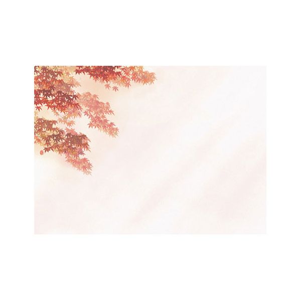 ヤマコー 用美 業務用 尺3四季彩まっと 花雅(はなみやび) 赤もみじ (100枚入) yamaco66457