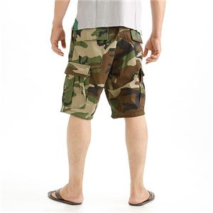 アメリカ軍 BDU カーゴショートパンツ/迷彩服パンツ 【XSサイズ】 ウッドランド 【レプリカ】