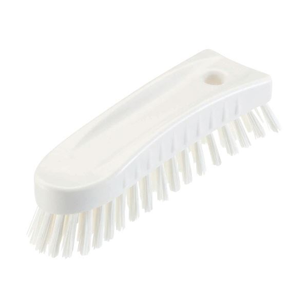 （まとめ） 山崎産業HGハンドブラシS（ソフト） ホワイト CL612-000X-MB-W 1個 【×3セット】