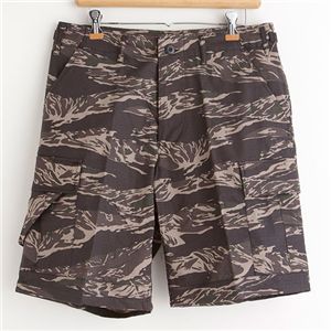 米軍BDU カーゴショートパンツ ブラックタイガーリップストップ S