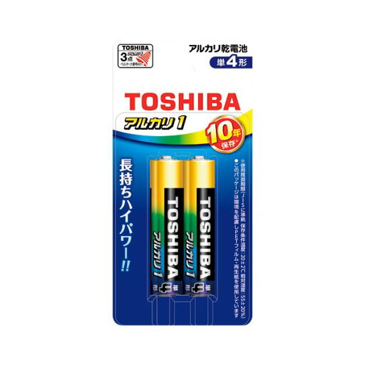 (まとめ) 東芝 アルカリ乾電池 アルカリ1 単4 2本フック 【×10セット】 (まとめ) 東芝 アルカリ乾電池 アルカリ1 単4 2本フック 【×10セット】