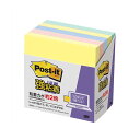 【5個セット】 3M Post-it ポストイット 強粘着ノート パステルカラー 4色混色 3M-654-5SSAPX5