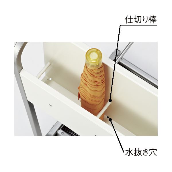 トヨダプロダクツLASシリーズ 傘立て 長傘36本+折畳傘9本 幅450×奥行300×高さ500mm サテンブラック LAS-3609US(SK)1台 [2]