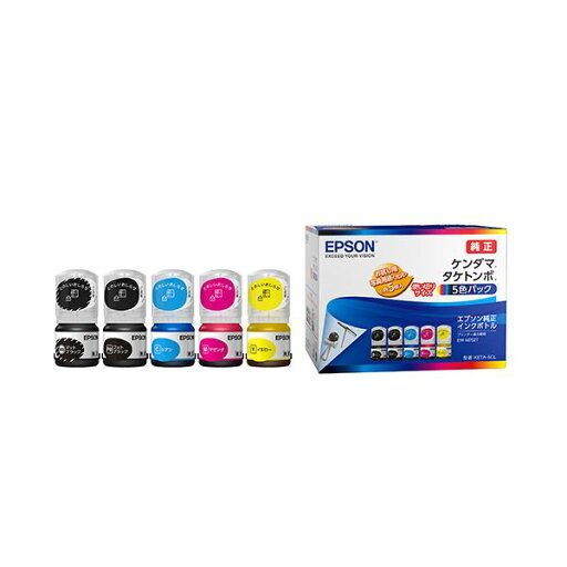 純正品 EPSON インクボトル 5色パック KETA-5CL 純正品 EPSON インクボトル 5色パック KETA-5CL