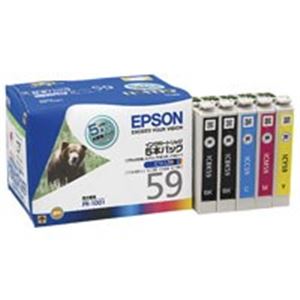 EPSON エプソン インクカートリッジ 純正 【IC5CL59】 4色パック 5本入り(ブラック×2、シアン・マゼンタ・イエロー×各1)
