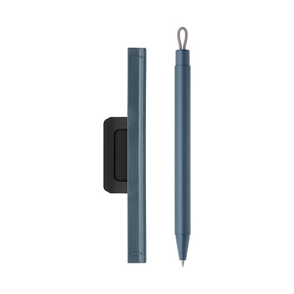 （まとめ） ゼブラノートホルダー付ジェルボールペン ピタン 0.5mm 黒 （軸色：ブルーグレー） P-JJ115-BGR 1本 【×5セット】