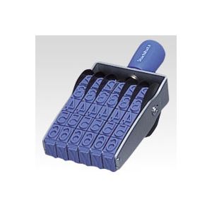 シヤチハタ 回転ゴム印エルゴグリップ 欧文6連（ゴシック体） CF-6LG 1個 (代引不可)