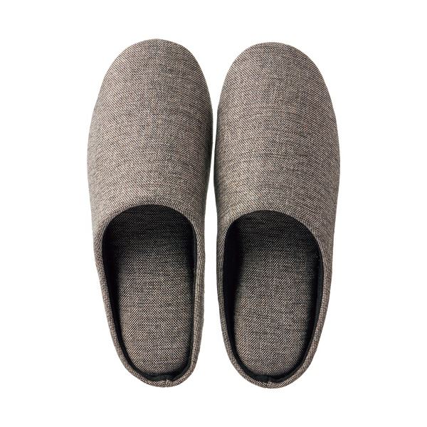 （まとめ） ソフトチャールススリッパ L グレー 1足 【×3セット】