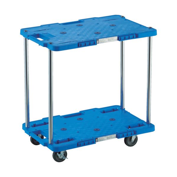 TRUSCOルートバン 3段式 400×600 4輪自在S付 青 MPB-603JS-B 1台 組立式(4)