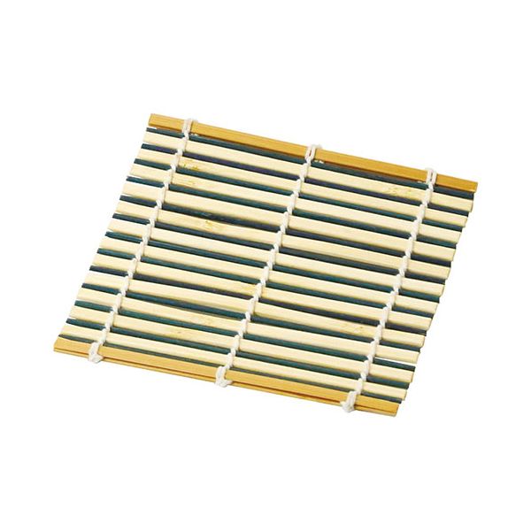 ヤマコー 用美 業務用 京竹すだれ 彩コースター(生成/青) yamaco12491