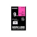 (まとめ)カシオ CASIO 蛍光テープ XR-9FPK 桃に黒文字 9mm【×5セット】 (代引不可)