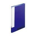 (まとめ) リヒトラブ CUBE FIZZ書き込めるクリヤーブック A4タテ 20ポケット ネイビー N-6005-11 1冊 【×10セット】