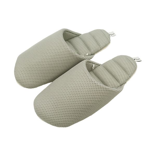 （まとめ） オクムラジャブジャブスリッパ（メッシュ） グレー M AAAA9004GY 1足 【×5セット】